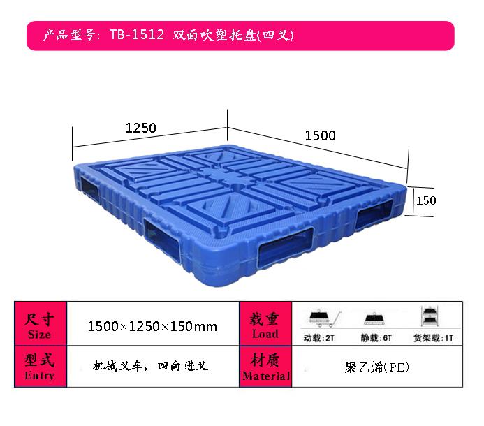 化工專用雙面塑料托盤廠家、化肥廠周轉(zhuǎn)塑料托盤